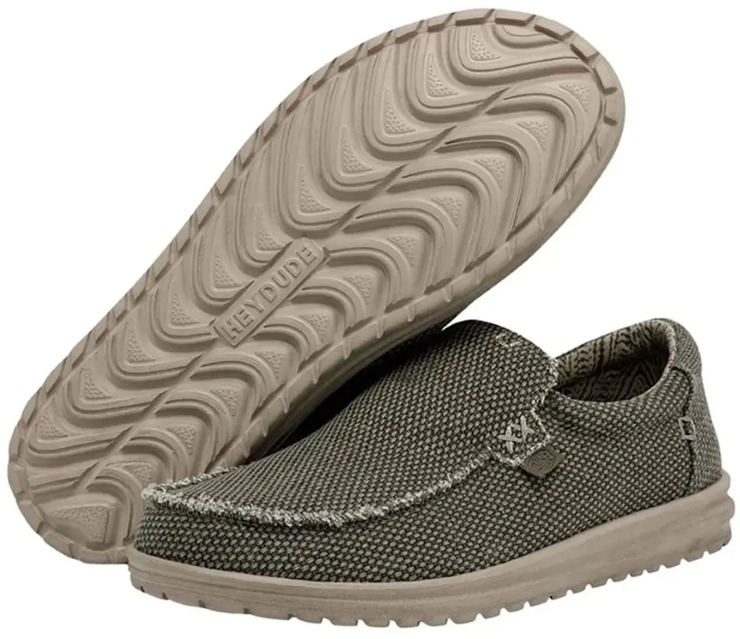 HEYDUDE Mikka Braided Instappers - Groen - Maat 43 - afbeelding 6 van 6