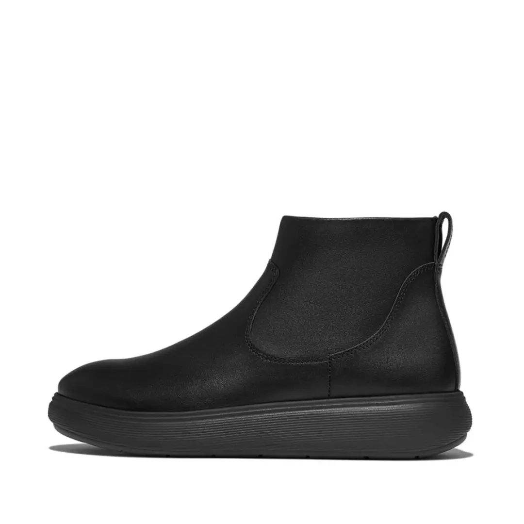 FitFlop IQ-Comff Leather Zip Ankle Boots - Maat 42