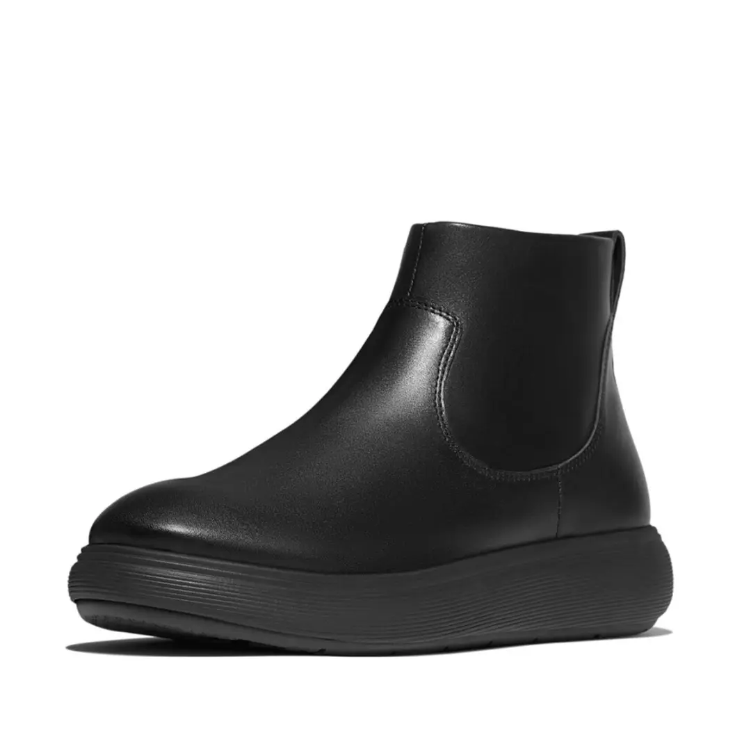 FitFlop IQ-Comff Leather Zip Ankle Boots - Maat 42