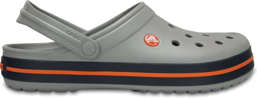 Crocs Crocband Slippers - Maat 36/37 - Grijs/Navy/Oranje
