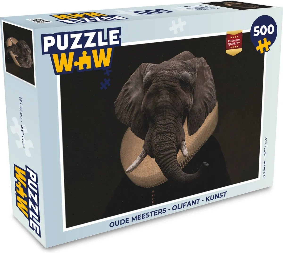 PuzzleWow Oude Meesters Legpuzzel 500 Stuks - Multicolor
