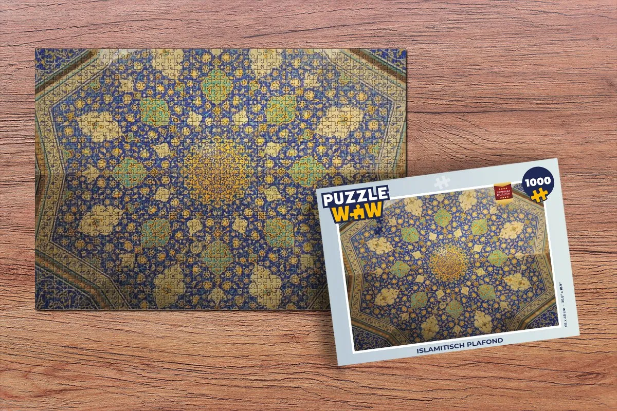 PuzzleWow Cirkel Plafond Puzzel 1000 Stuks - Multicolor