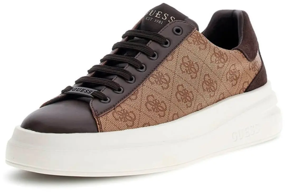 GUESS Trainer Elba Logo 4G - Bruin - Maat 41 - afbeelding 4 van 6