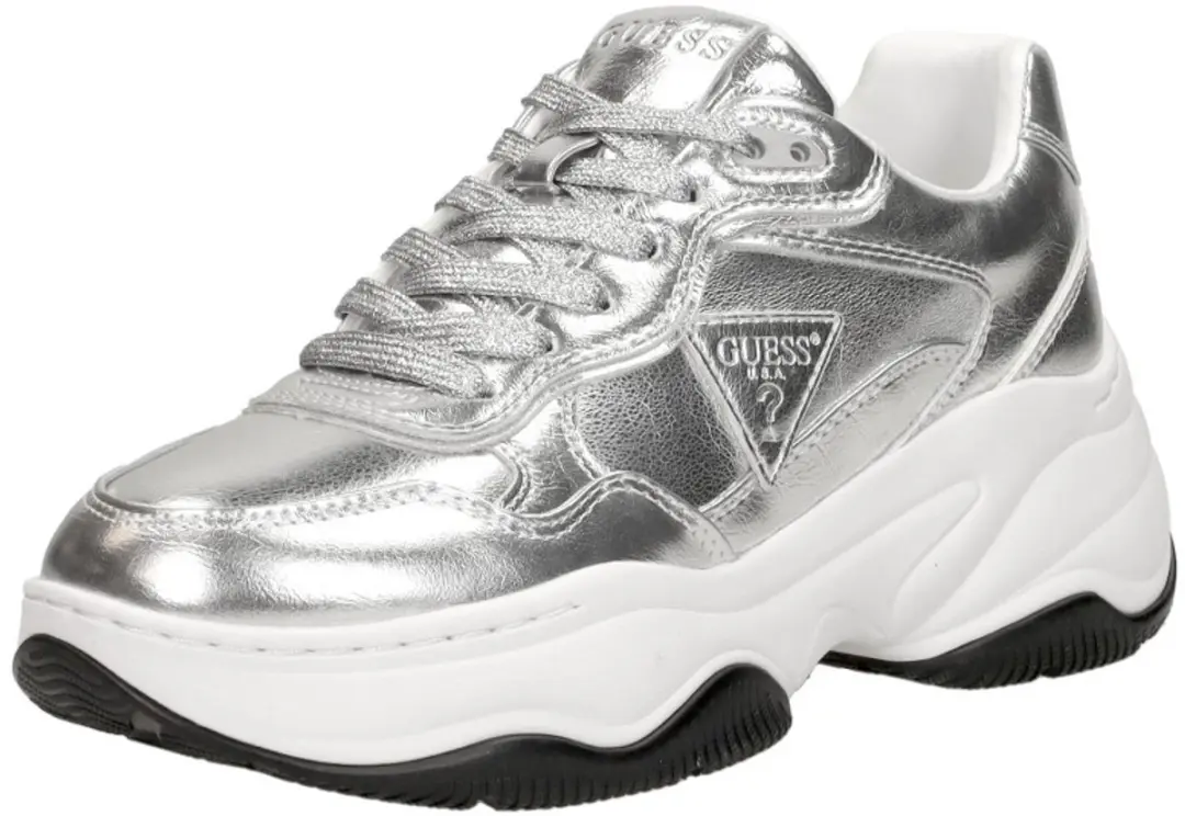 Guess Happy Sneakers Laag - zilver - Maat 39 - afbeelding 4 van 6