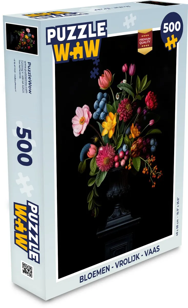 PuzzleWow Bloemen Legpuzzel 500 Stuks - Boeket