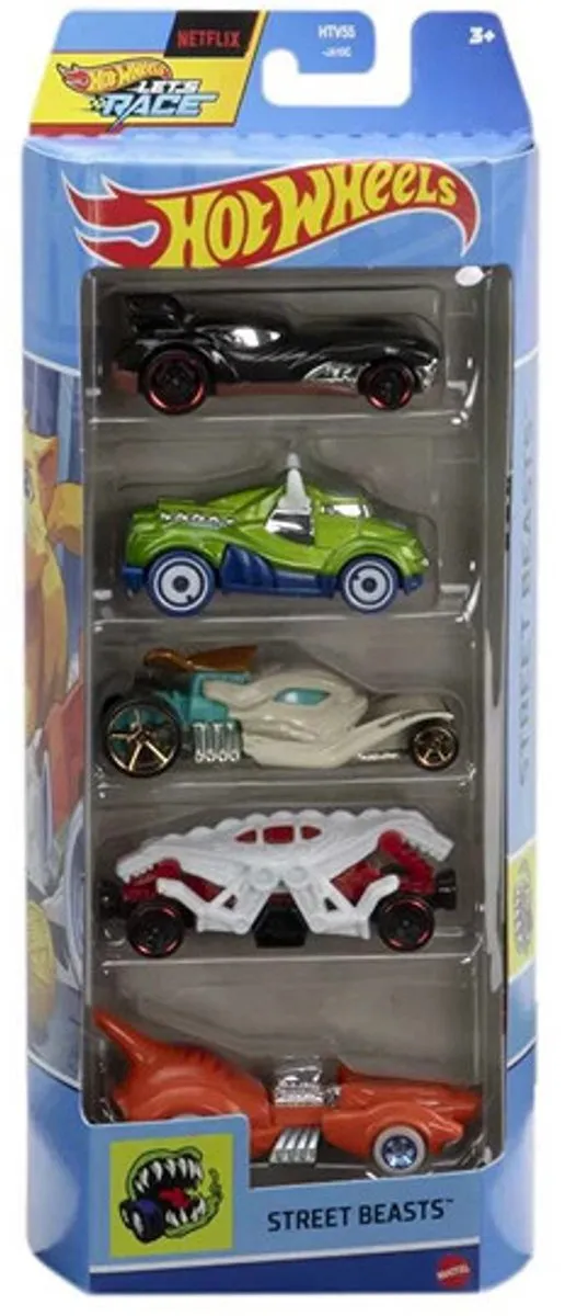 Hot Wheels Street Beasts 5 Auto's