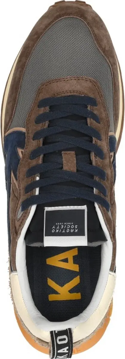 Kaotiko Nara Sneakers Laag - Donkerbruin - 42 - afbeelding 5 van 6