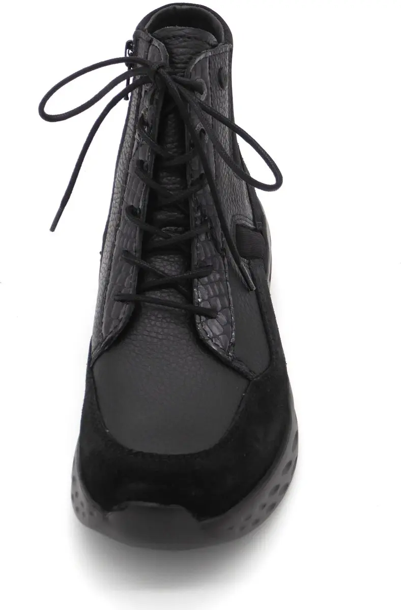 Wolky Leap Dames Veterboot 0570190-005 - Zwart/Combi - Maat 38 - afbeelding 6 van 6
