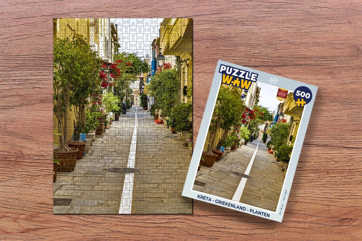 PuzzleWow Kreta Legpuzzel 500 Stuks - Multicolor