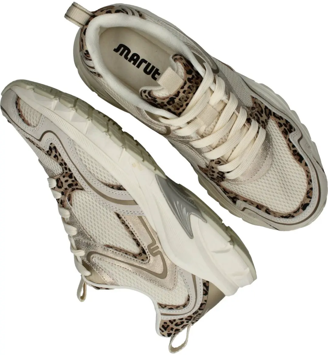 Maruti Novi Leather Beige Leopard Sneakers - 38 - afbeelding 6 van 6