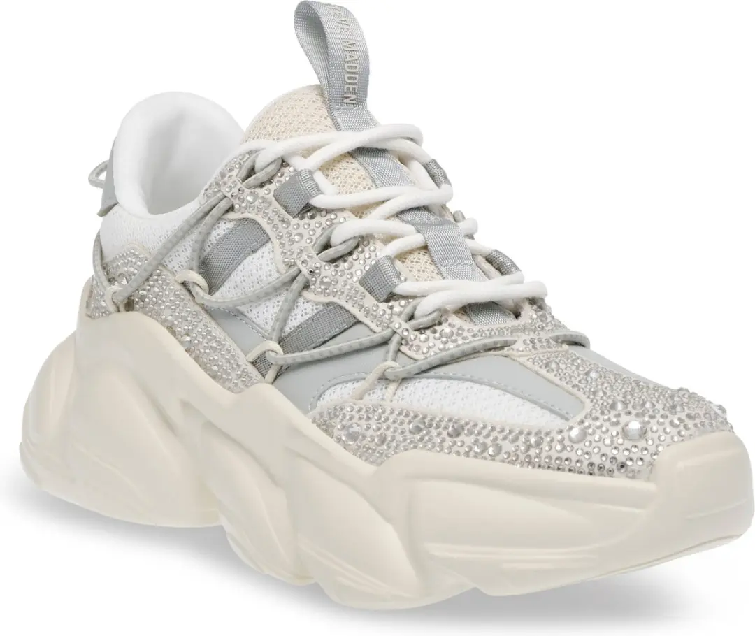 Steve Madden Spectator-R Bone Dames Sneaker 37 - afbeelding 4 van 6