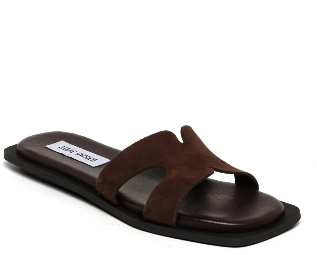 Steve Madden Sofia Damessandalen - 41 - Dark Brown Suede - afbeelding 2 van 6