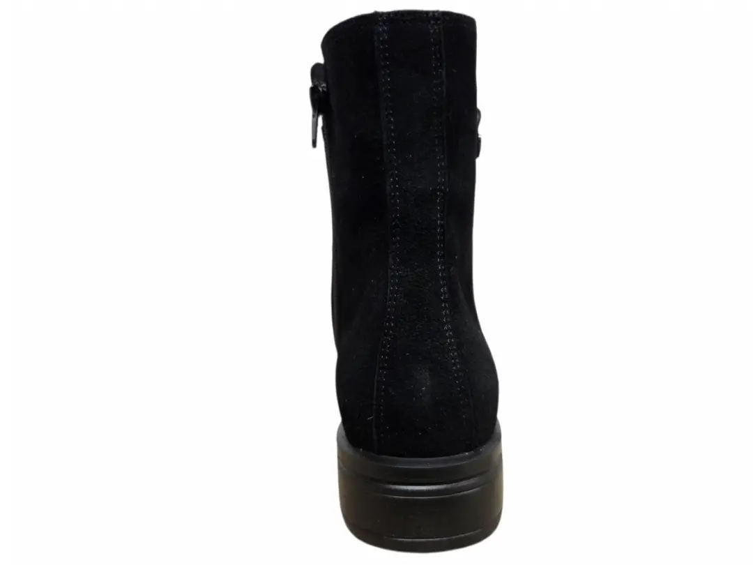 Hartjes 172.1315/30 Enkellaarzen - Zwart Suede - 39
