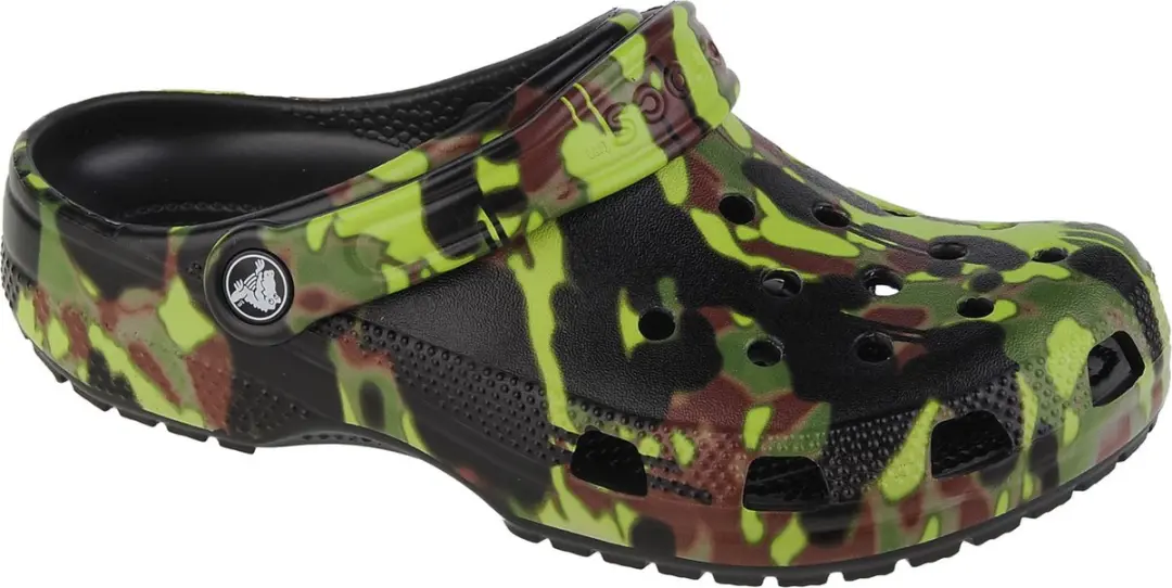 Crocs Classic Spray Camo Kids Clog208305-001, voor een jongen, Groen, Slippers,