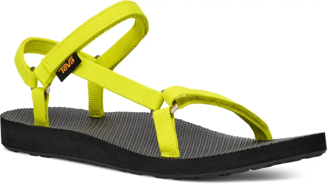 Teva Original Universal Slim Sandalen - Maat 36 - Zwart/Geel