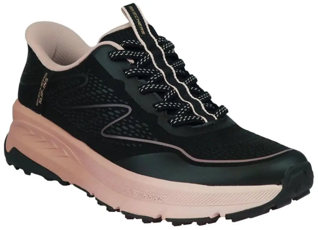 Skechers Switch Back Wandelsneakers Dames 39 - Black Pink - afbeelding 3 van 6
