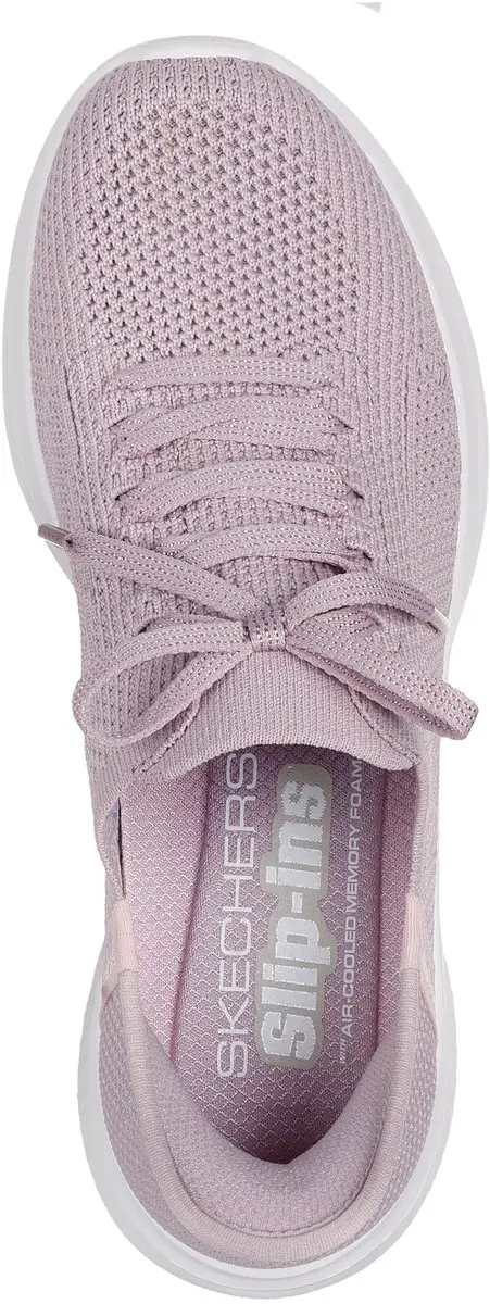 Skechers Ultra Flex Hands Free Slip-Ins Dames Sneaker - Roze