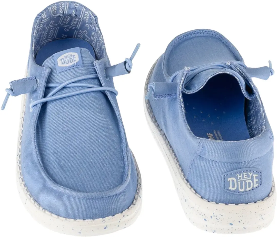 HEYDUDE Wendy Stretch Canvas Dames Instappers Hydrangea Blue - 41 - afbeelding 6 van 6
