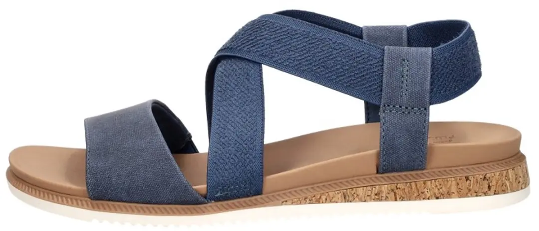 Skechers Bobs Desert Kiss Low Sandalen Plat - blauw - Maat 37 - afbeelding 2 van 6