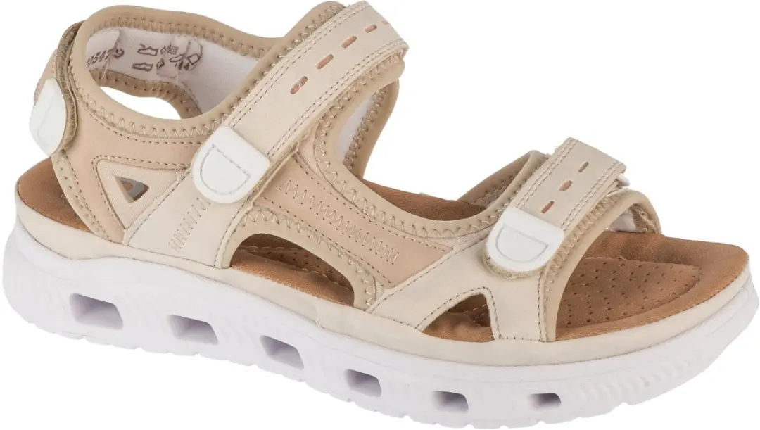 Rieker Sandals 64074, Vrouwen, Beige, Sandalen, maat: 42