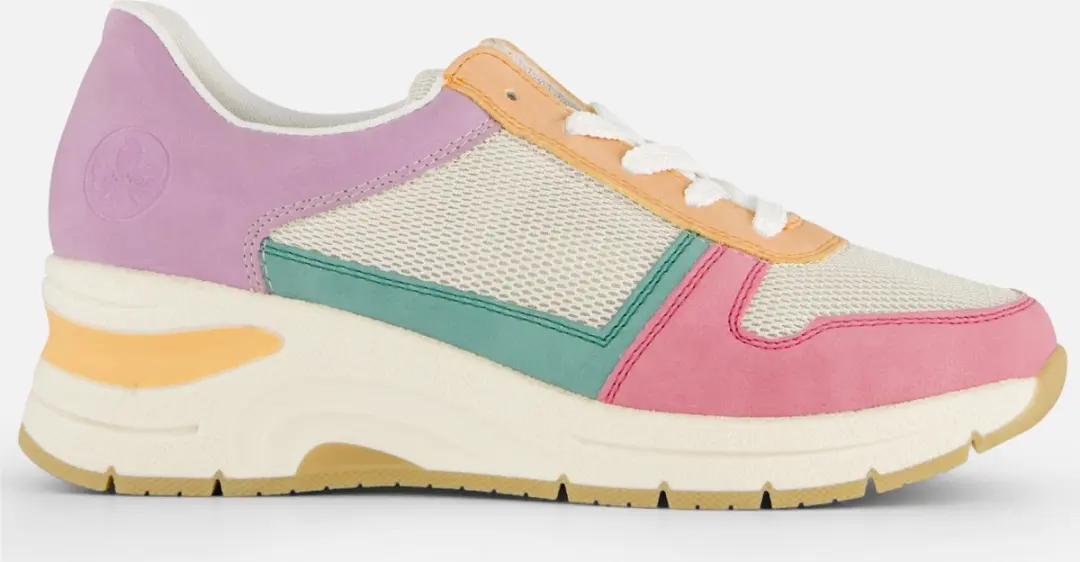 Rieker Libelle Sneakers roze Textiel