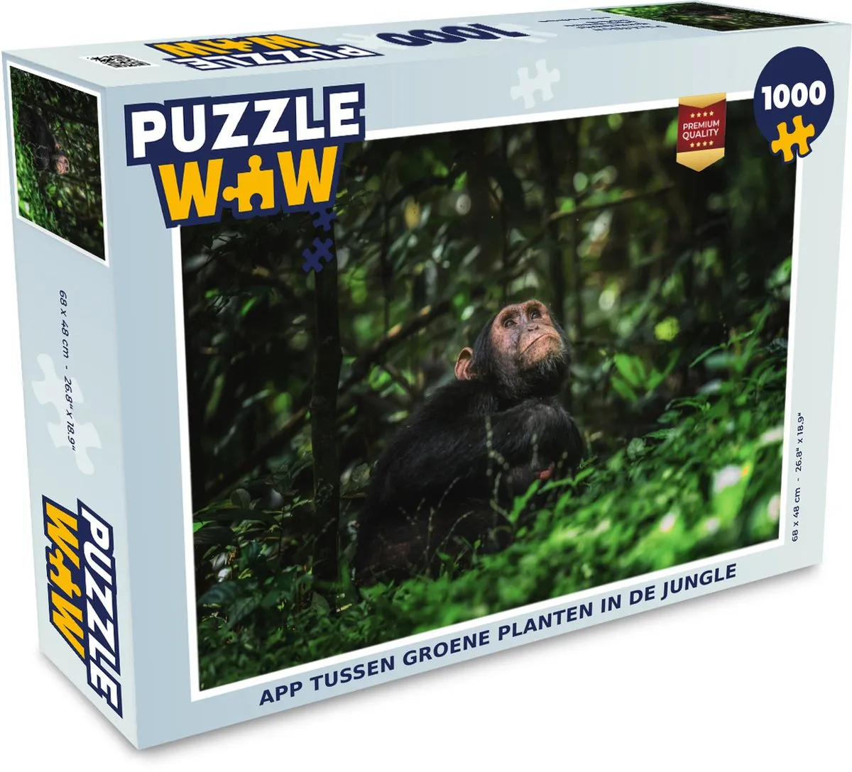 PuzzleWow Jungle Legpuzzel 1000 Stuks - Multicolor