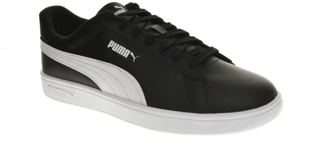 PUMA Smash 3.0 L Unisex Sneakers - 42 - Zwart/Wit
