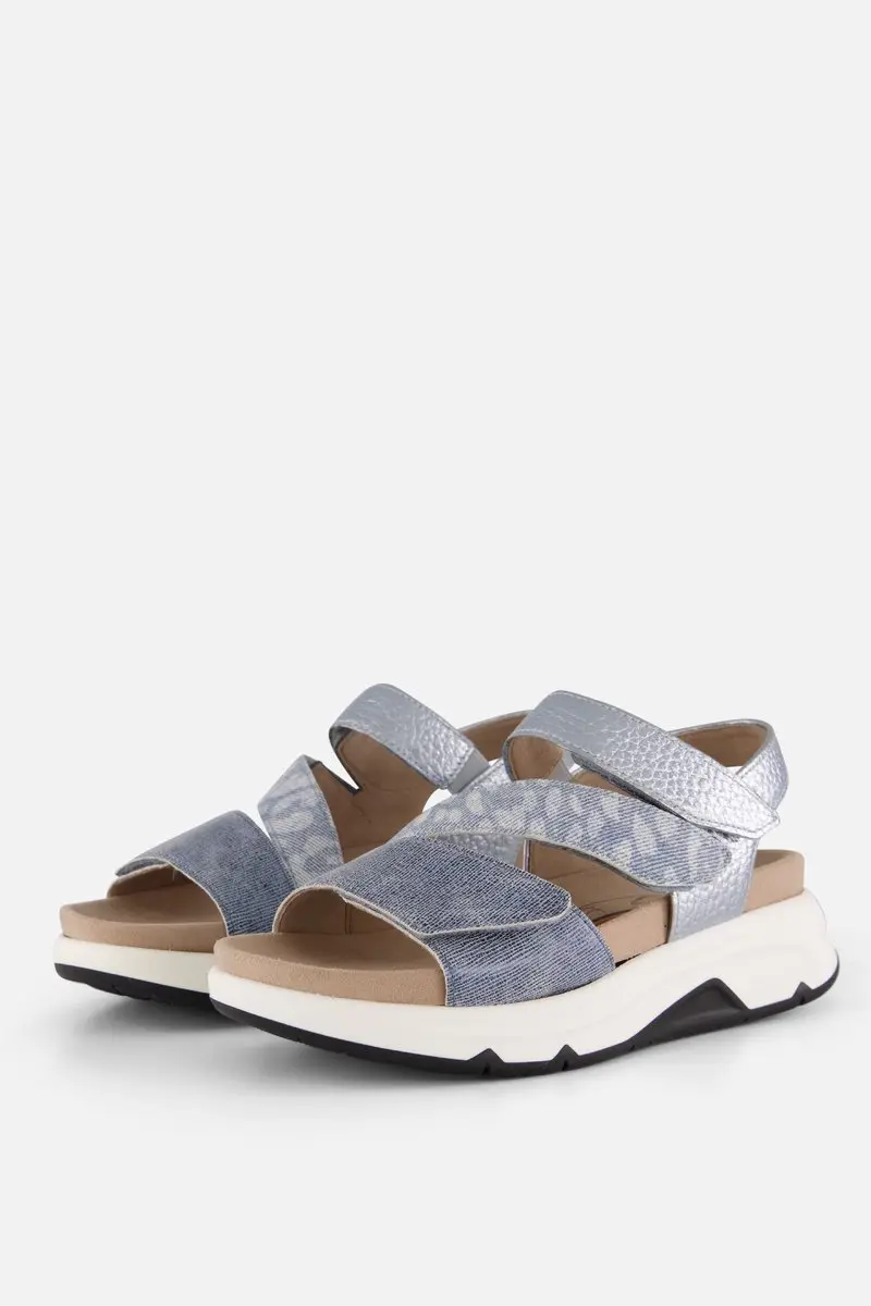 Gabor Rollingsoft Sandalen blauw Synthetisch