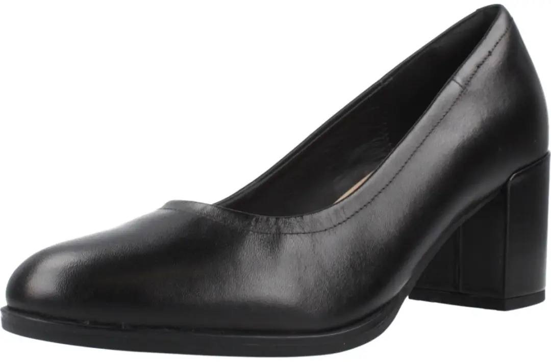 Clarks Freva55 Court Dames - Schoen - Maat 39 - Zwart Leder - afbeelding 3 van 6