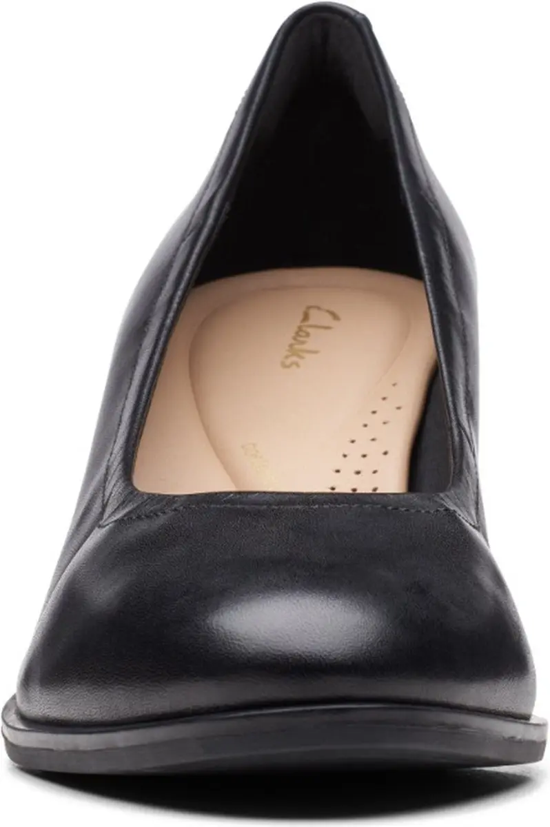Clarks Freva55 Court Dames - Schoen - Maat 39 - Zwart Leder - afbeelding 6 van 6