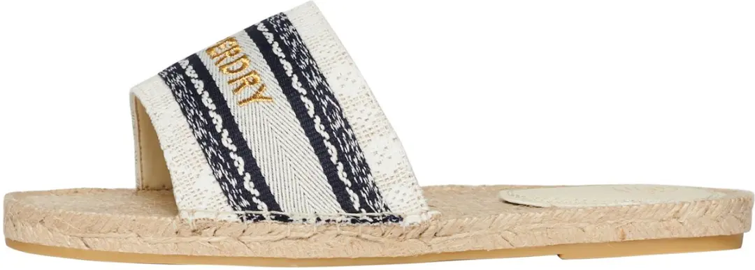 Superdry Espadrille Overlay Slippers 37 - Natural - afbeelding 5 van 6