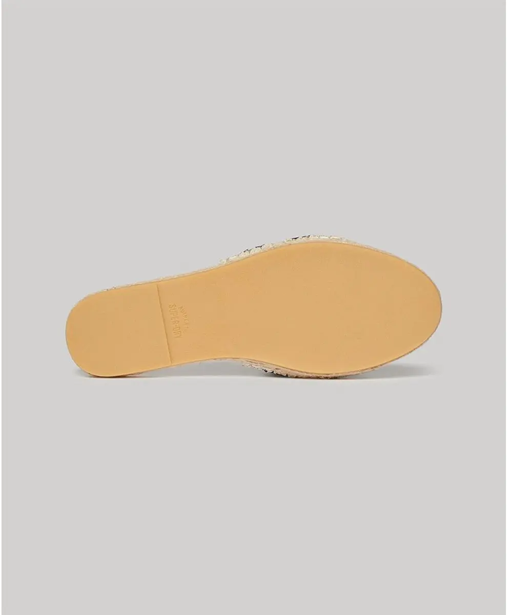 Superdry Espadrille Overlay Slippers 37 - Natural - afbeelding 3 van 6