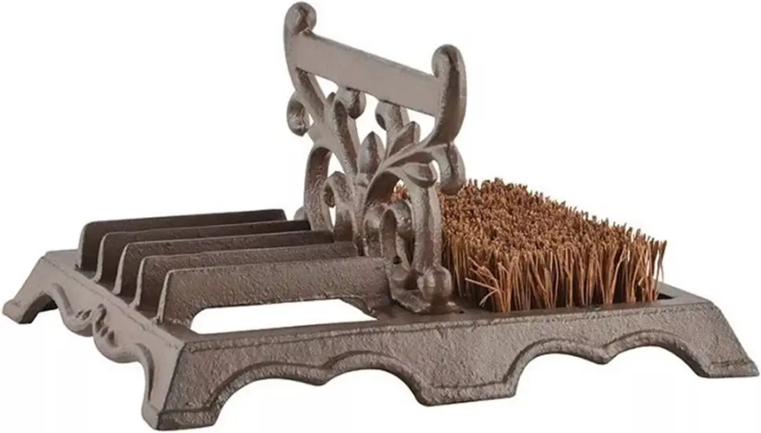 Esschert Design Voetenveger met Schraper - Bruin - afbeelding 3 van 3