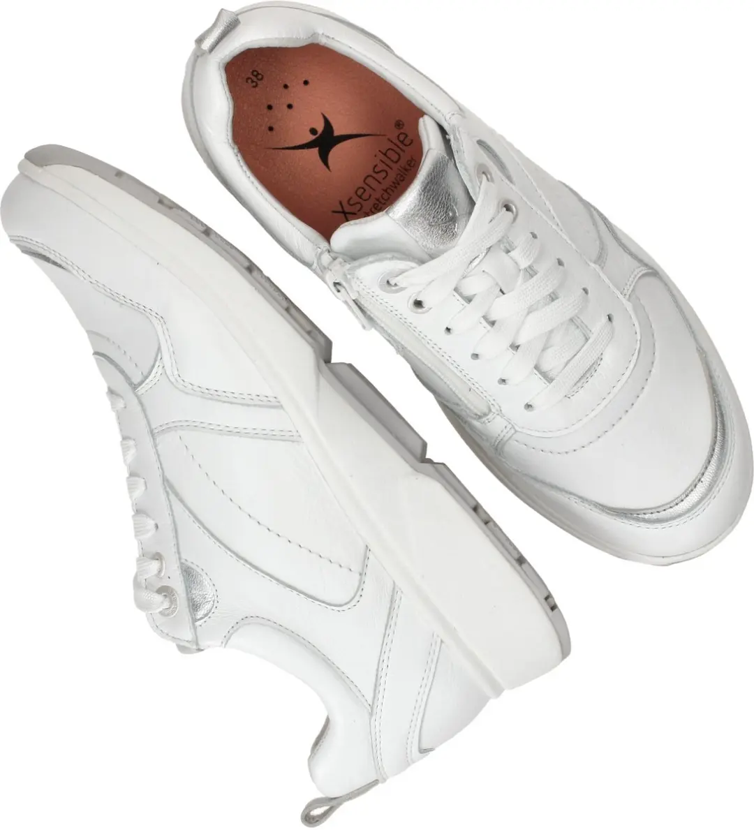 Xsensible Pula Dames Veterschoenen Wit - Maat 40