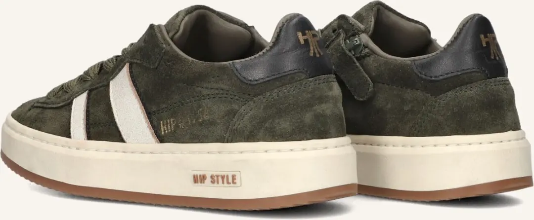 Hip H1102 Sneakers - Donkergroen - Maat 34 - afbeelding 3 van 6