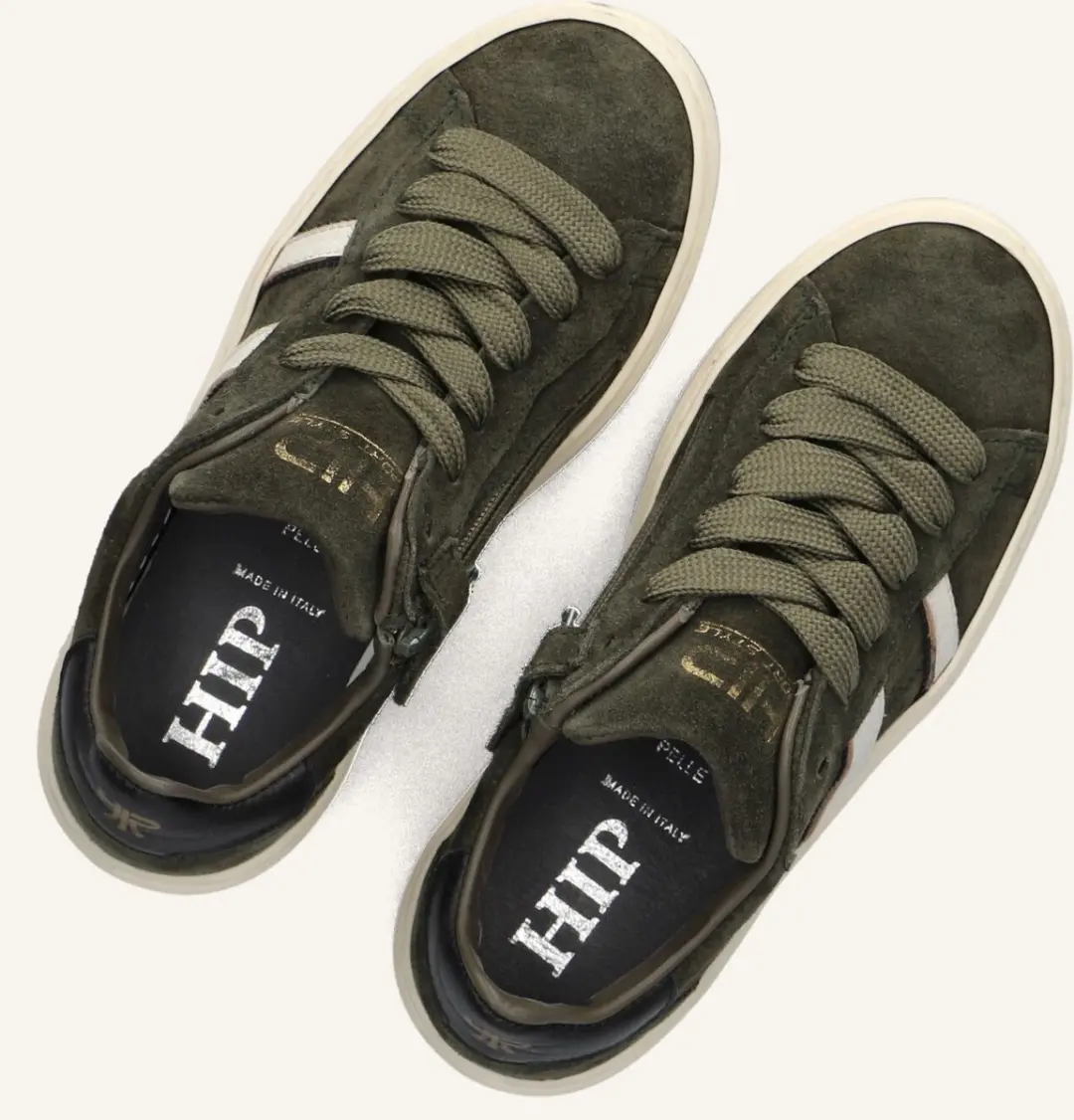 Hip H1102 Sneakers - Donkergroen - Maat 30 - afbeelding 6 van 6