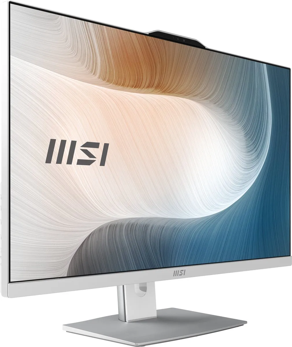 MSI Modern AM272P 1M-847EU Alles-in-één PC - 27" 1080p - 8GB/512GB - Windows 11 Pro Wit