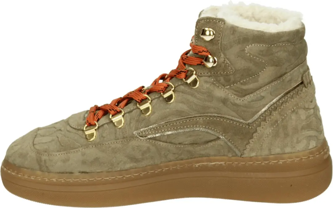 Floris van Bommel Fygi 02.01 Dames Sneakers - Taupe - Maat 41 - afbeelding 5 van 6