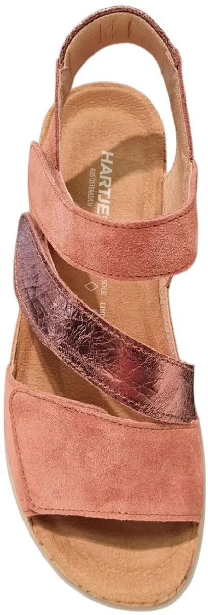 Hartjes Suede H Dames Sandalen - Oudroze - 37 - afbeelding 2 van 4