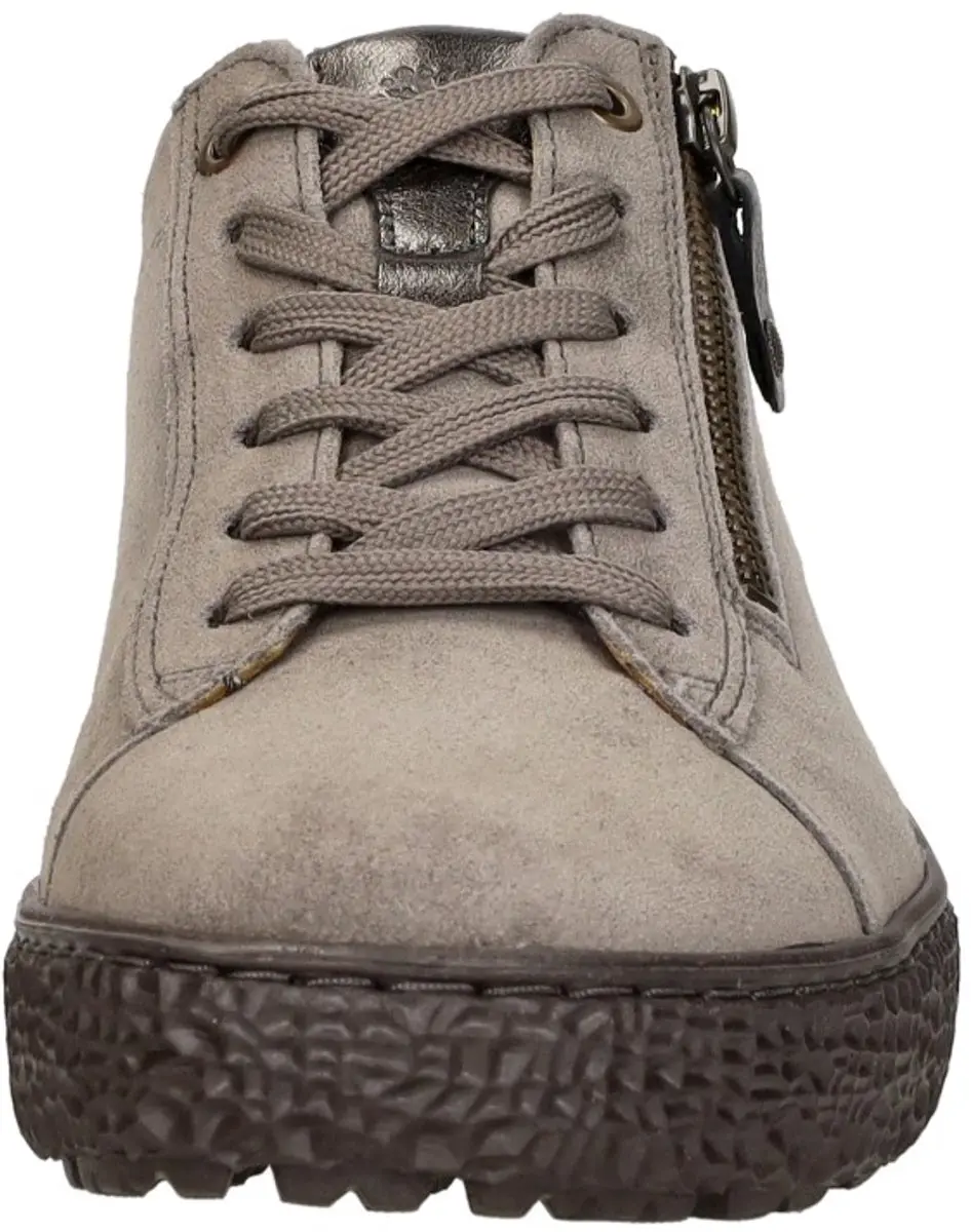 Hartjes Combi Met Hiel Suede H LS Sneaker - Taupe - afbeelding 3 van 6