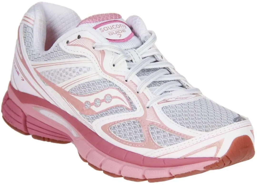 Saucony Guide 7 Sneakers - 39 - Wit Roze - afbeelding 2 van 6