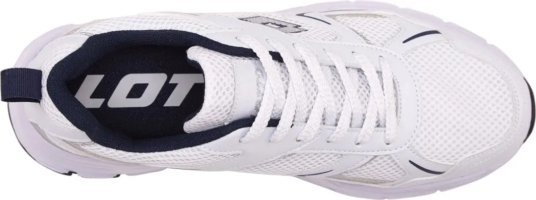 Lotto Kitaura Unisex Sneaker - 42 - Wit/Marineblauw - afbeelding 6 van 6