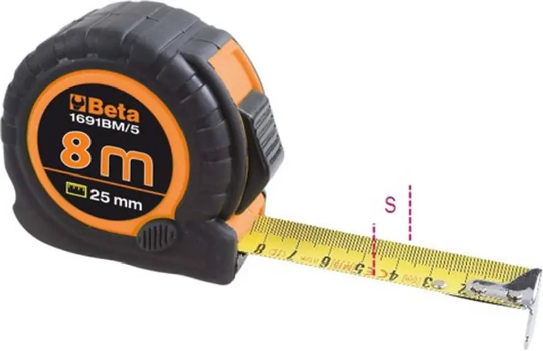Beta Tools Rolmaat 1691BM/8 8 m staal