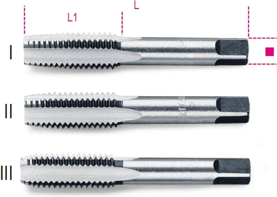 Beta 430 handtap grove spoed metrische draad m5x0,8 (3stuks)