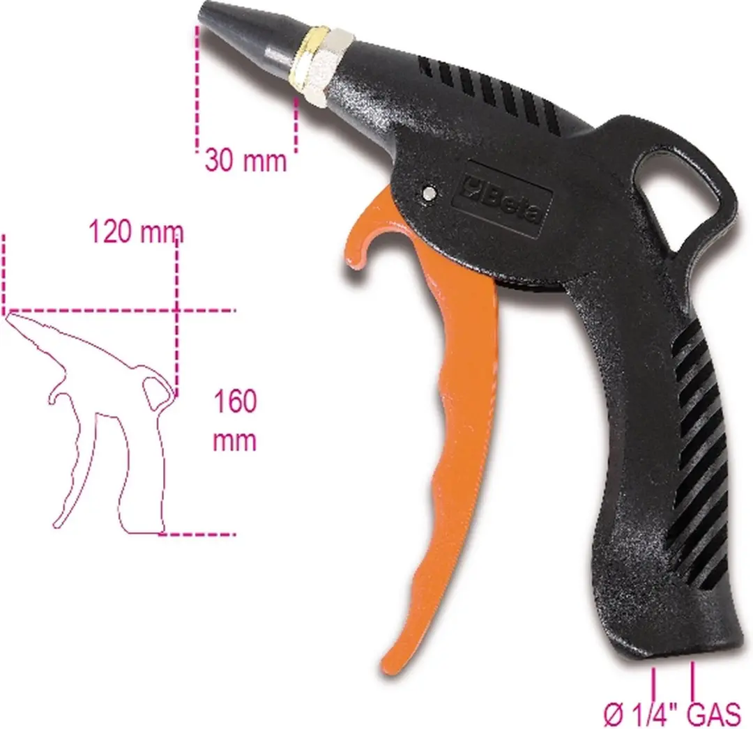 Beta Progressief Blaastpistool - Rubber Mondstuk