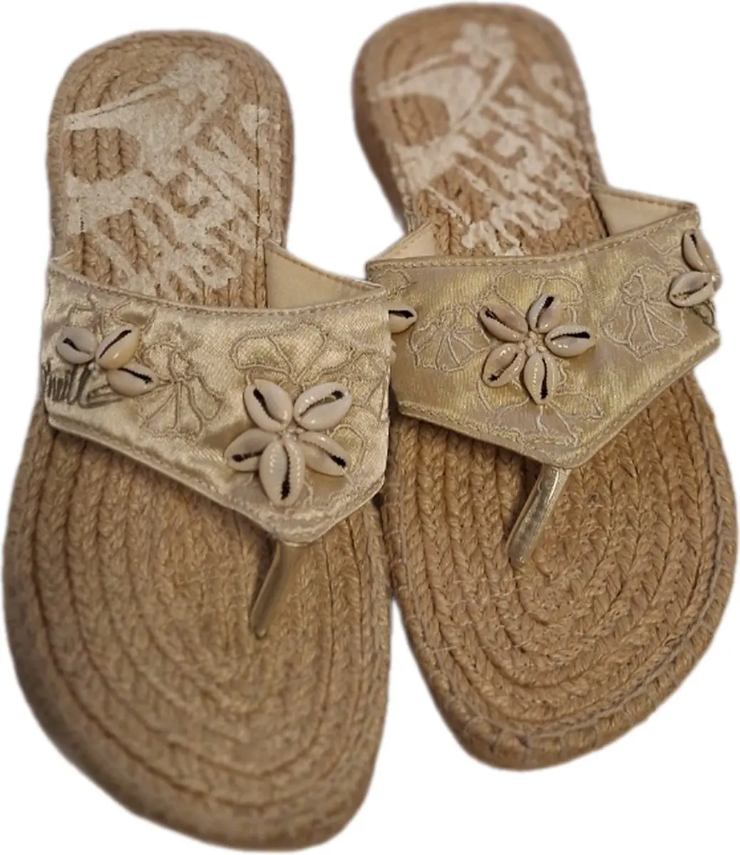 O,NEILL-MERCY-ESPADRILLE SLIPPER-PEARLSAND-SIZE 37