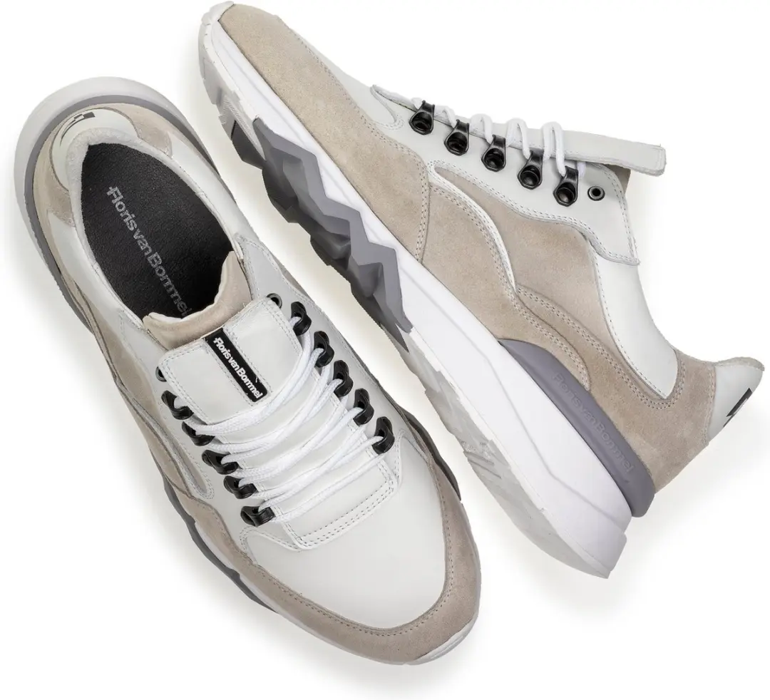 Floris van Bommel SFM-10135 Lage Sneakers Heren - Wit - Maat 40 - afbeelding 6 van 6