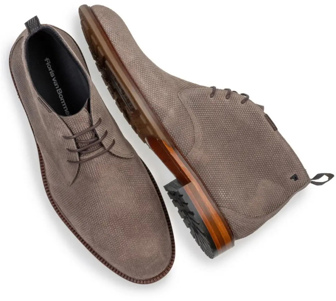 Floris van Bommel De Normer Veterschoenen SFM-50132 - Taupe - Maat 44