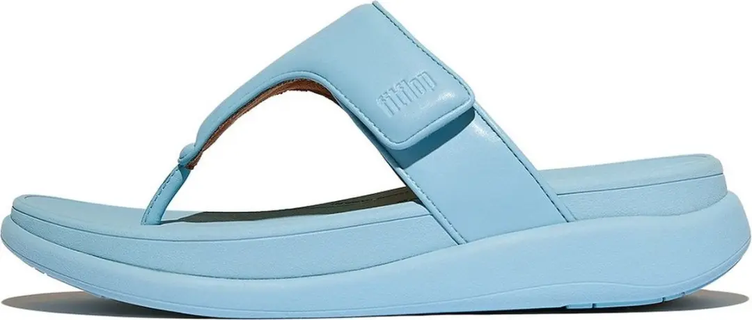 FitFlop FitFlop F-Mode Go Adjustable Flatform Toe-Post Sandals BLAUW - Maat 36