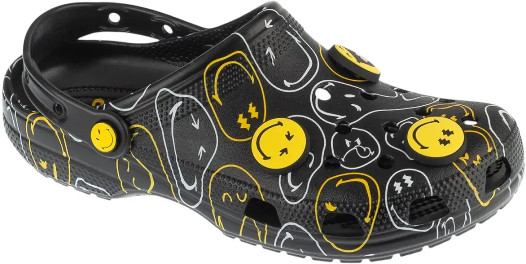 Crocs Classic Smiley Clog Slippers 211693-90H